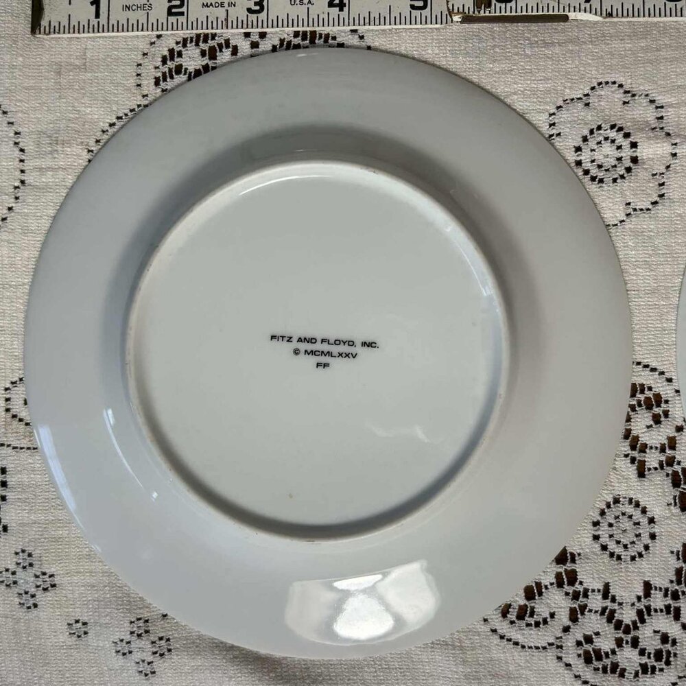 Fitz & Floyd yellow butterfly salad plates - set of 4 - Picture 9 of 10